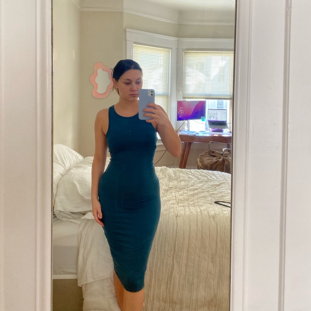 Marine Layer blue Bodycon midi dress- S